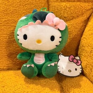 Sanrio Hello Kitty Green Dragon Cosplay Plush 6" Stuffed Animal Figure Toy